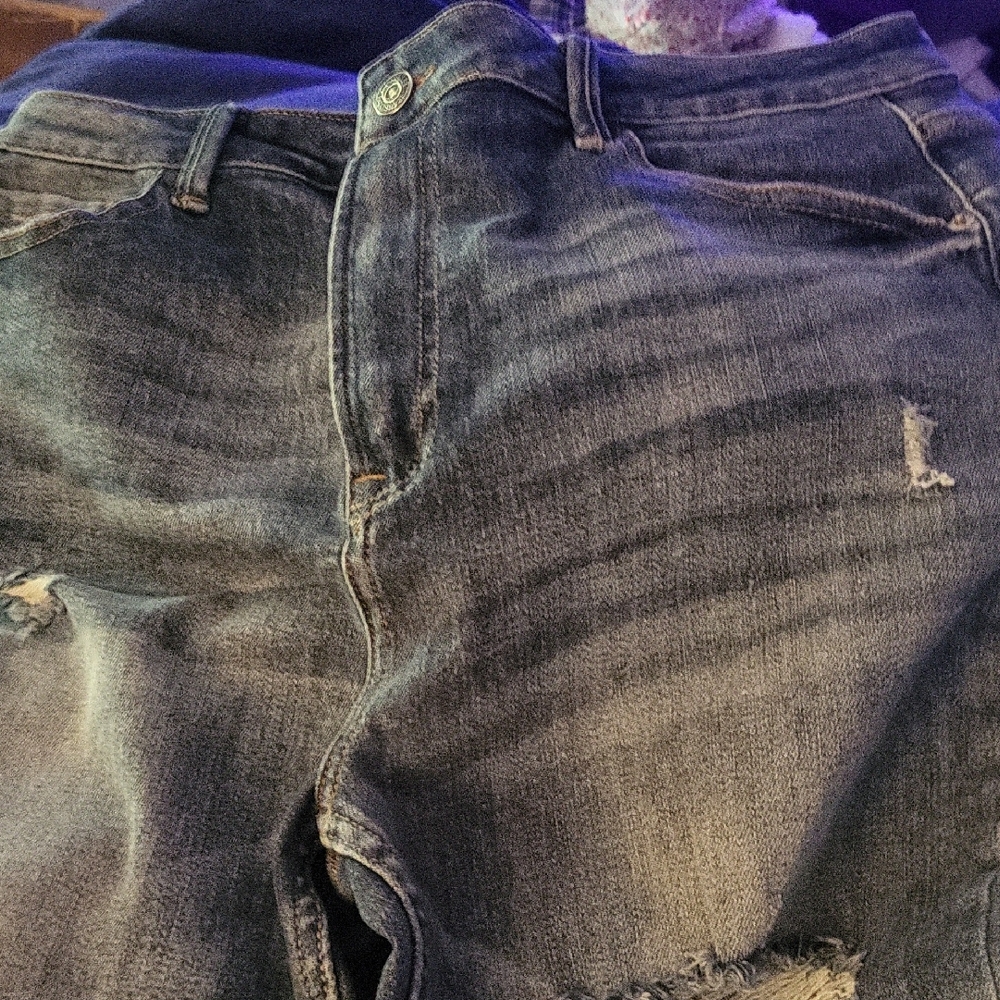 Women's Straight Leg Jeans - Blue